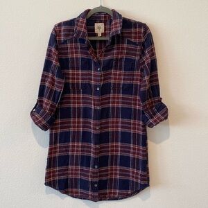 Billabong Plaid Flannel Dress